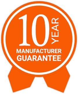 10 Year Manufacturer Guarantee